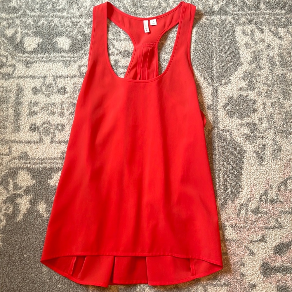 Frenchi Red Sleeveless Blouse